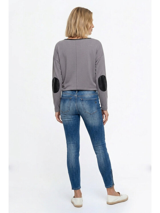 FIGL FIGL Sveter M1362 Sivá Regular Fit