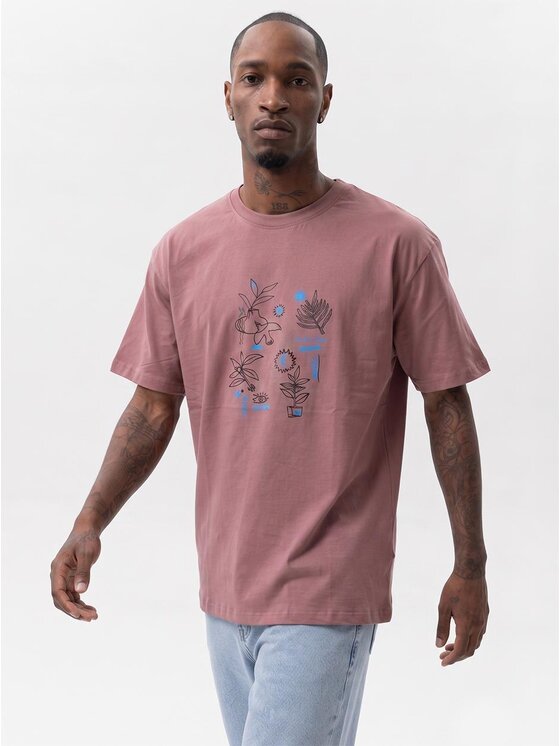 MyStars MyStars T-Shirt Les Plante 132426 Różowy Regular Fit