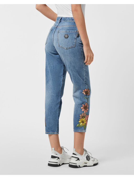 PHILIPP PLEIN PHILIPP PLEIN Jeansy 26279 Modrá Mom Fit