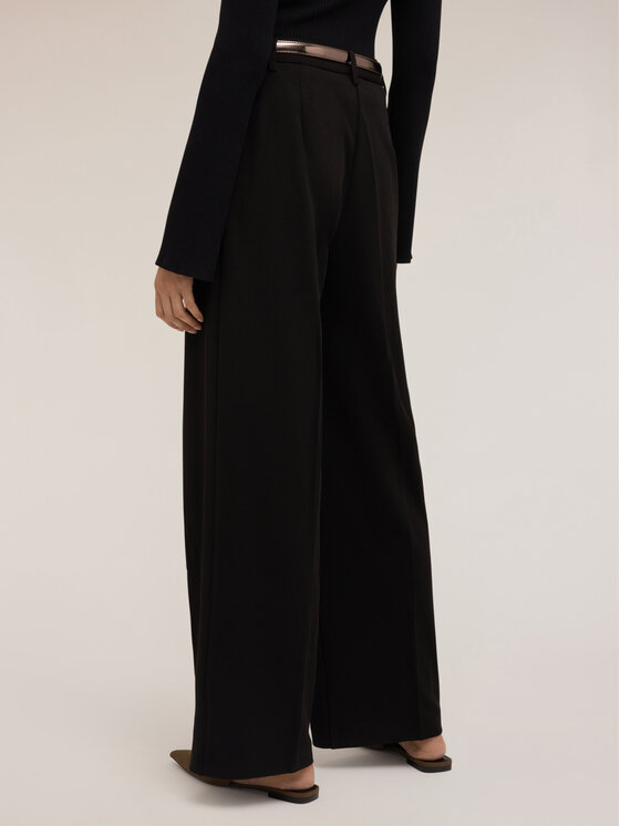 Motivi Motivi Pantaloni di tessuto P191Q003744N033 Nero Over Fit