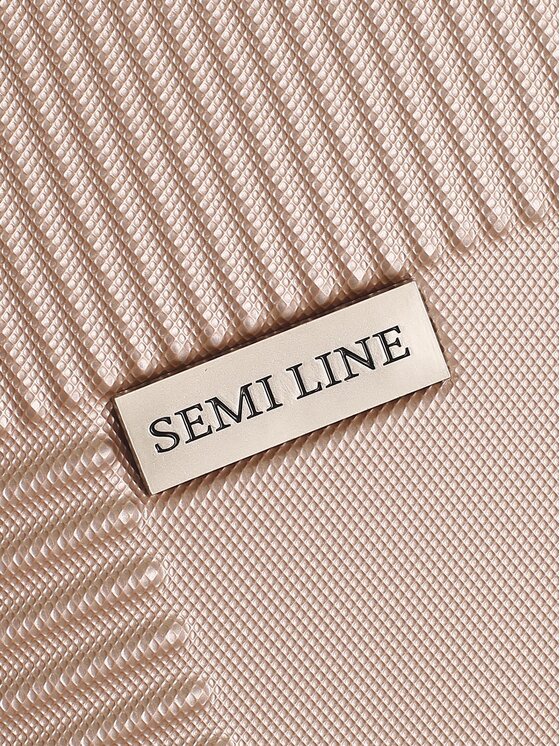 Semi Line Semi Line Mittlerer Koffer T5758-3 Rosa