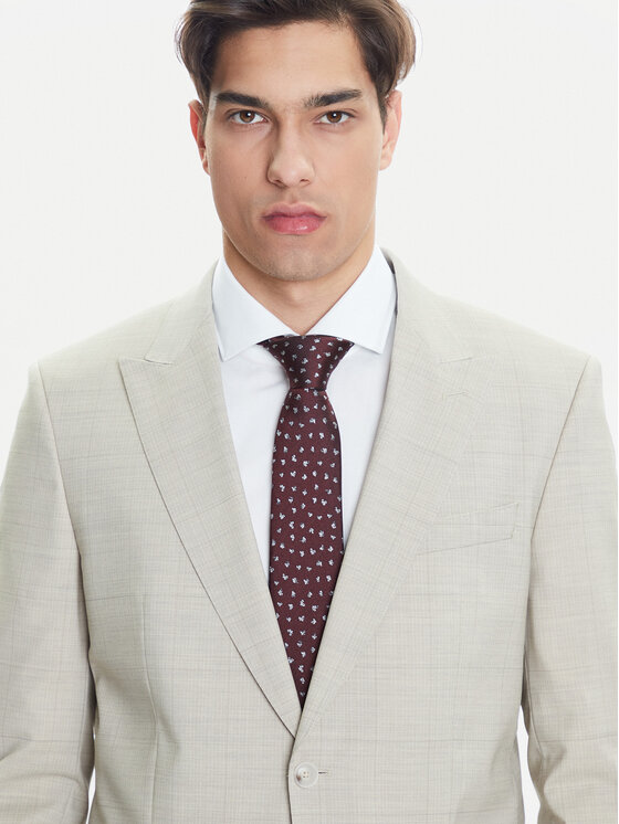 BOSS BOSS Garnitur H-Huge 50546099 Beżowy Slim Fit