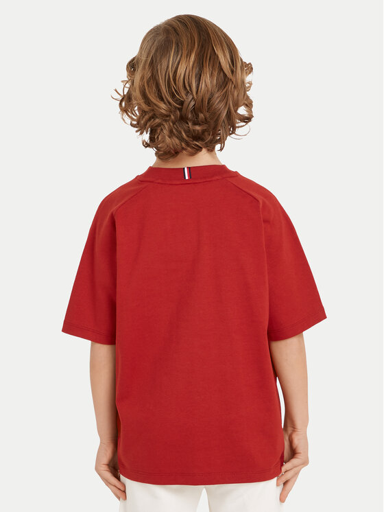Tommy Hilfiger Tommy Hilfiger T-shirt Varsity KB0KB08666 Rosso Regular Fit