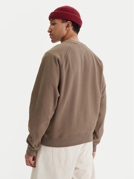 RVCA RVCA Pluus Dayshift Crew II 23A463510 Pruun Relaxed Fit