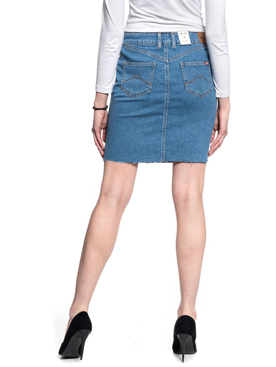 Mustang Mustang Minigonna LAURA SKIRT Blu Regular Fit