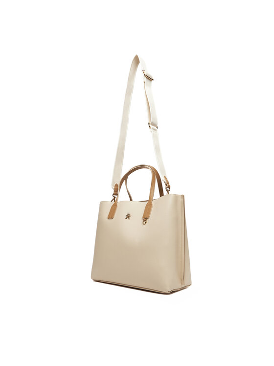 Tommy Hilfiger Tommy Hilfiger Τσάντα Th Distinct Satchel AW0AW17463 Μπεζ