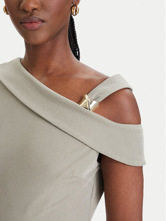 Guess Guess Igapäevane kleit W6GK23 K3017 Khakivärviline Regular Fit