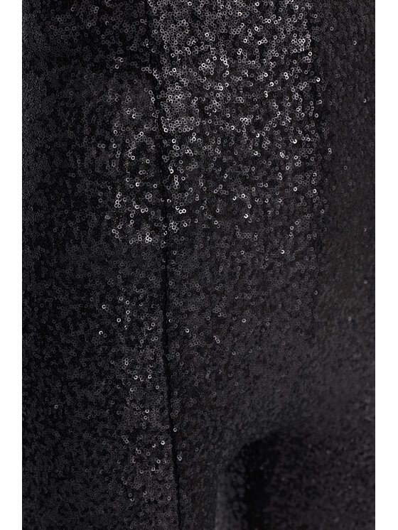 Epuzer Epuzer Spodnie materiałowe Corset sequin Czarny Slim Leg