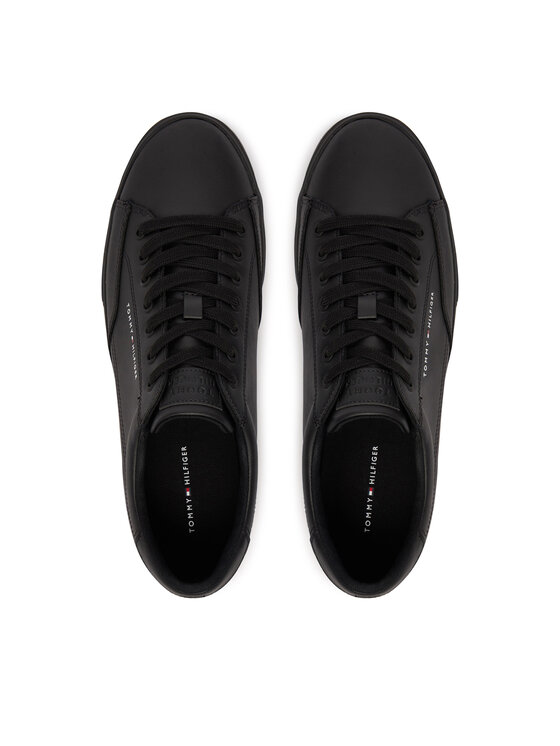 Tommy Hilfiger Tommy Hilfiger Tenis superge Vulc Core Rwb Long Lace Lth FM0FM05814 Črna