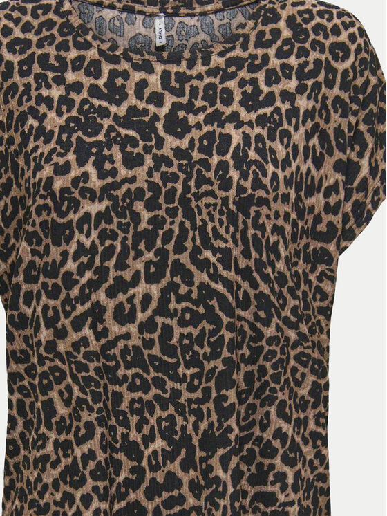ONLY ONLY T-shirt 15344399 Smeđa Regular Fit