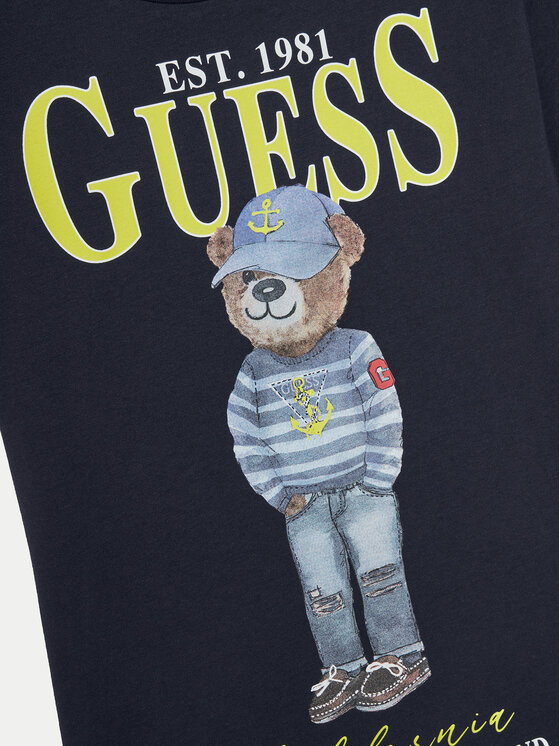 Guess Guess T-särk L5RI17 K8HM4 Tumesinine Regular Fit