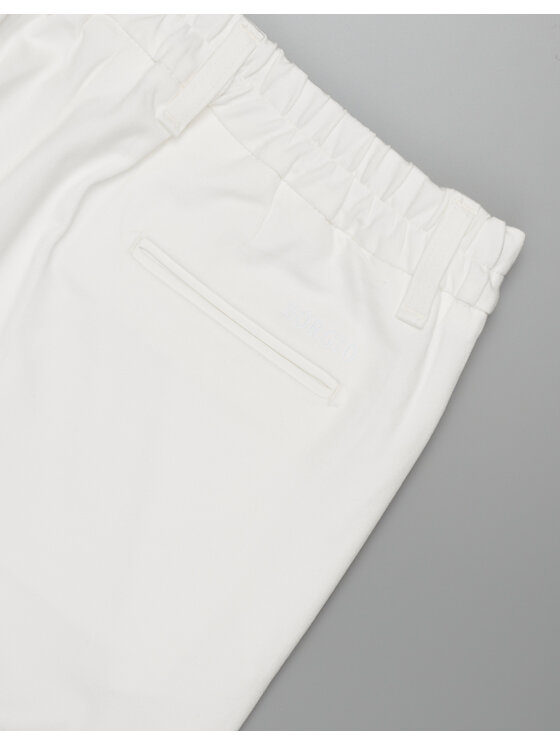 Borgio Borgio Spodnie materiałowe prossedi Biały Slim Fit