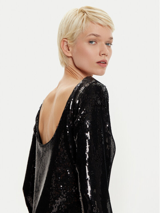 BOSS Boss Cocktail obleka Emaxa 50526990 Črna Relaxed Fit