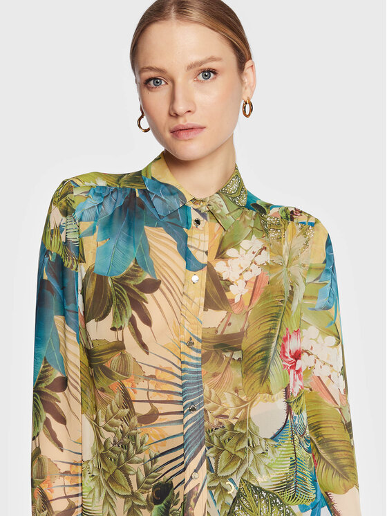 Camicia 3GGH36 7068Z Verde Regular Fit