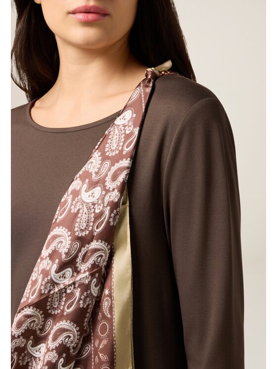 Oltre Oltre Vestito da giorno 7085R005136N032 Marrone Flare Fit