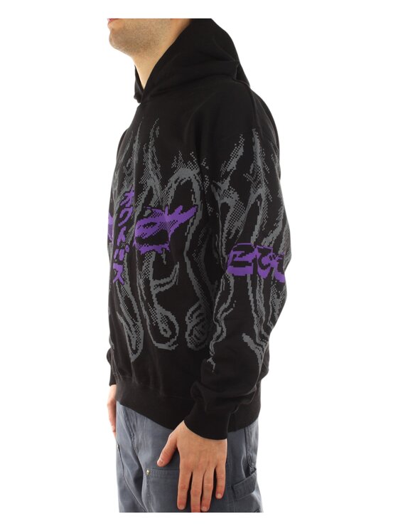 OCTOPUS OCTOPUS Felpa 25sosh70 Nero Regular Fit