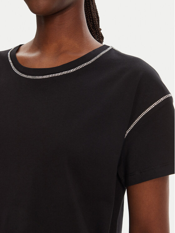 Liu Jo Liu Jo T-shirt WA5148 J4893 Crna Regular Fit