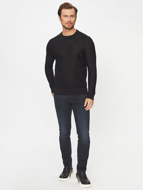 BOSS Boss Džemper Avac_C 50501762 Crna Regular Fit