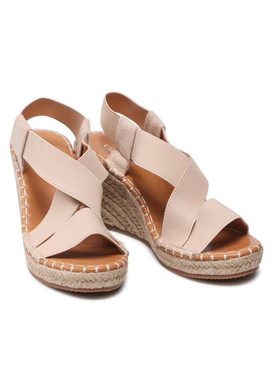 Clara Barson Clara Barson Espadrilky WSS20460-02 Béžová