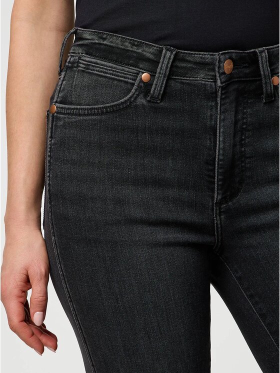 Wrangler Wrangler Jeansy BOOTCUT Czarny Loose Fit
