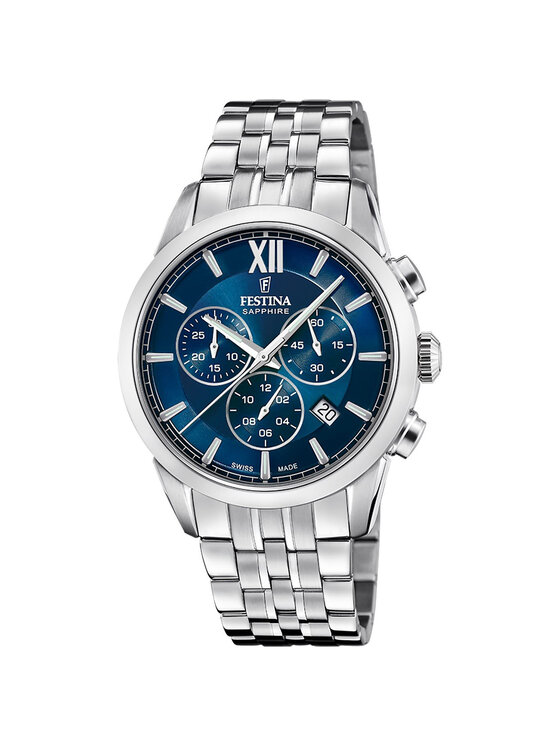 Festina Festina Zegarek F20040-2 Srebrny