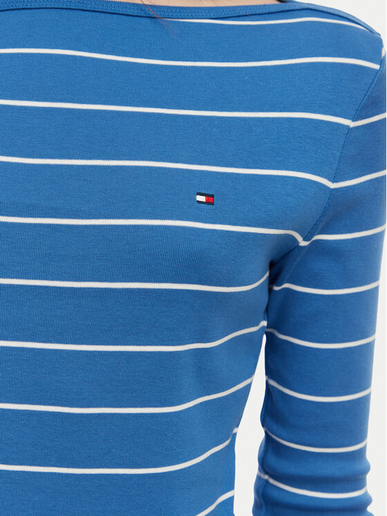 Tommy Hilfiger Tommy Hilfiger Блуза New Cody WW0WW40589 Син Slim Fit