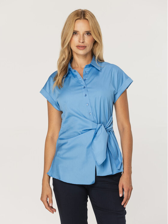 Willsoor Willsoor Koszula 61361 Niebieski Regular Fit