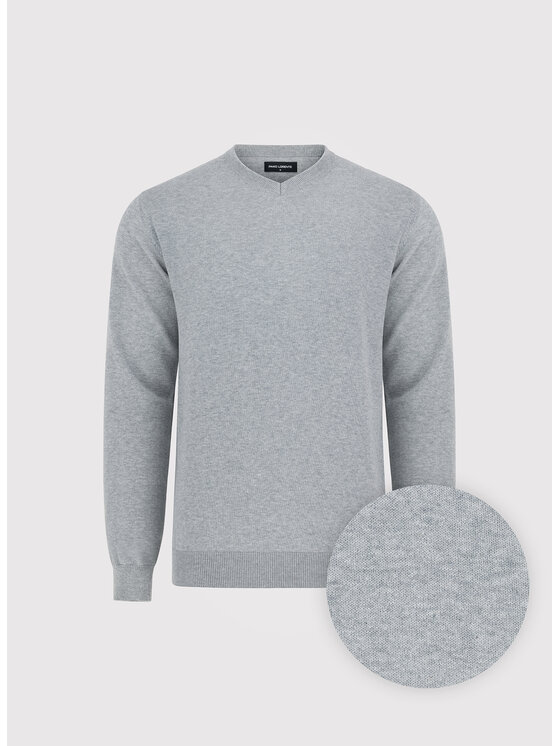 Pako Lorente Pako Lorente Sweter P26WN-2X-010 Szary jasny Straight Fit