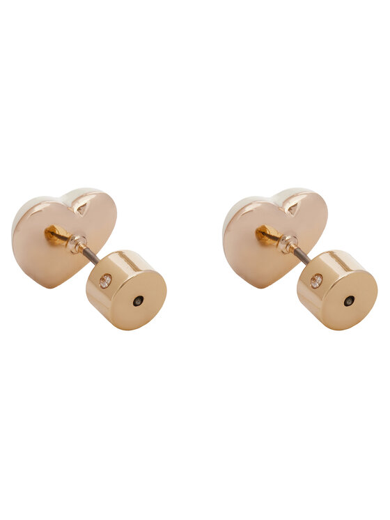 Coach Coach Náušnice Enamel Heart Stud Earrings 37479226GLD100 Strieborná
