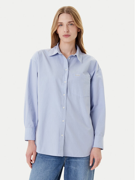 Guess Jeans Guess Jeans Srajca W4YH22 WGCF1 Modra Relaxed Fit