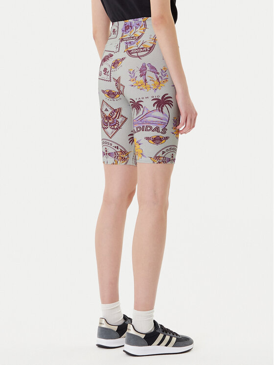 adidas adidas Bikershorts Farm Bike JM8345 Grau Slim Fit