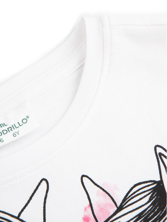 Coccodrillo Coccodrillo Bluse WC5143101NGK Weiß Regular Fit
