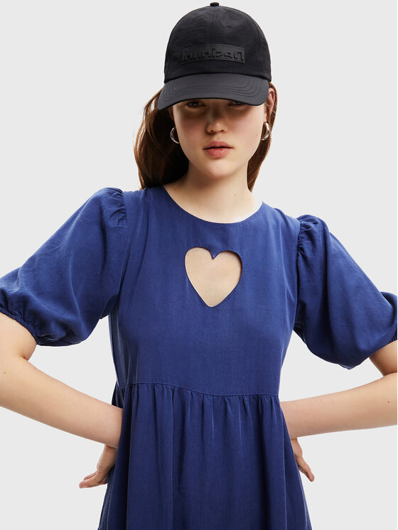 Desigual Desigual Ikdienas kleita Flora 22WWVW30 Tumši zils Regular Fit