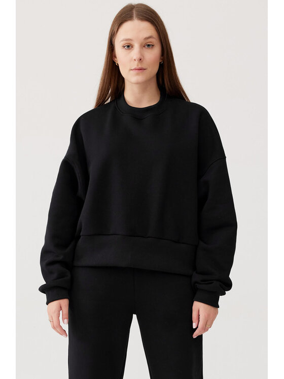 Lunedi Lunedi Bluza Cozy Czarny Regular Fit