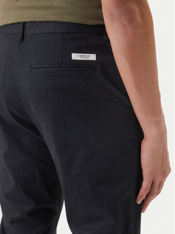 Element Element Chino nohavice Relax Work ELYNP00188 Čierna Relaxed Fit