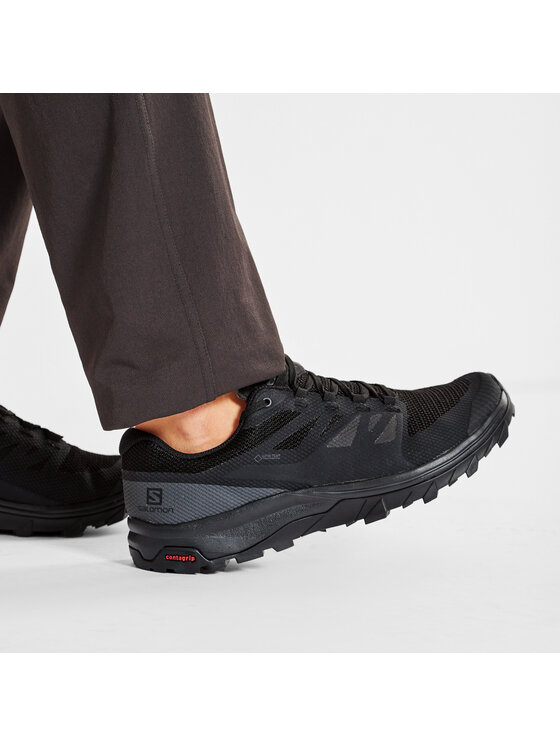 Salomon Salomon Trekking čevlji Outline Wide Gtx GORE-TEX 412330 29 M0 Črna