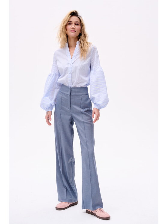 blue shadow blue shadow Spodnie damskie Luna 2 Niebieski Regular Fit