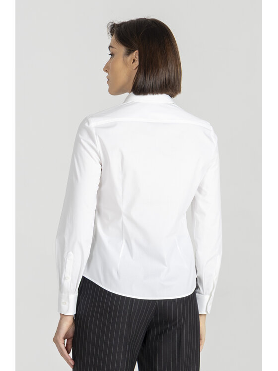Deni Cler Milano Deni Cler Milano Koszula W-DC-1462-E5-G5-10-1 Biały Slim Fit