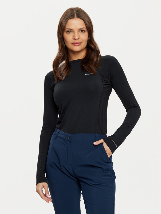 Columbia Columbia Lenjerie de corp termoactivă partea de sus Midweight Stretch 1639021 Negru