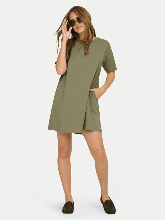 ONLY ONLY Kleid für den Alltag Mara 15374631 Grün Oversize