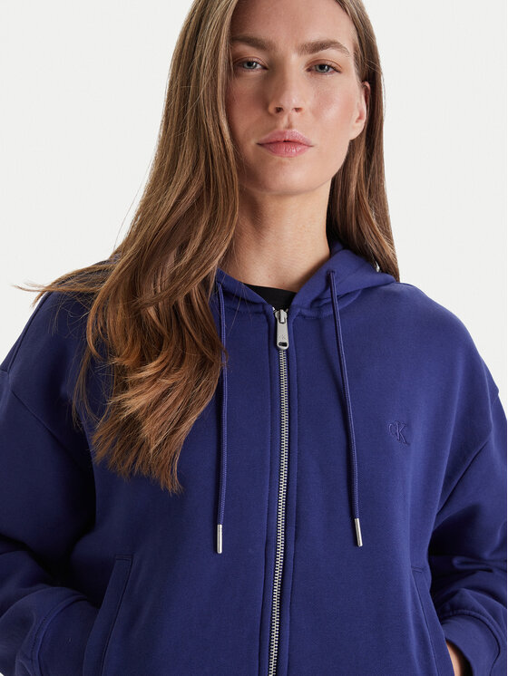 Calvin Klein Jeans Calvin Klein Jeans Mikina Monogram LV047F208G Fialová Relaxed Fit