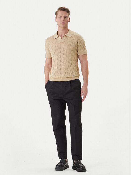 KARL LAGERFELD KARL LAGERFELD Tricou polo 655005 562301 Bej Slim Fit