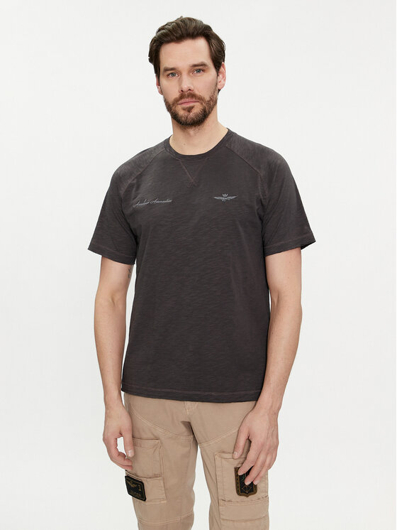 Aeronautica Militare Tricou 241TS2199J628 Gri Regular Fit