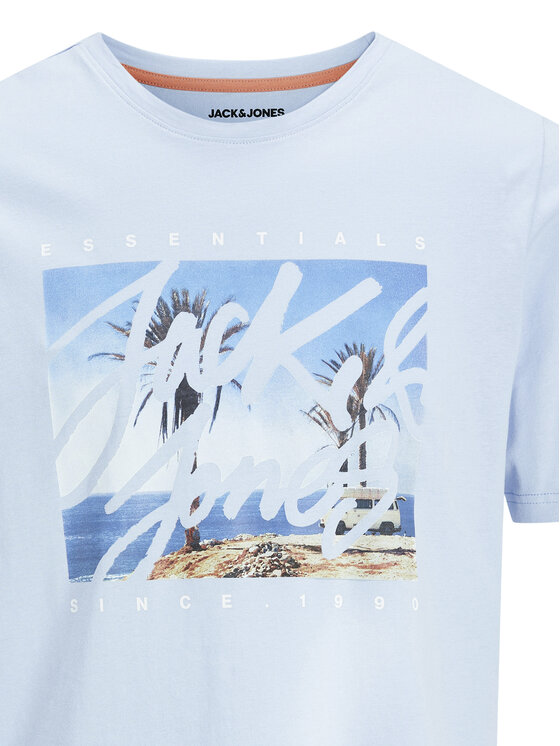 Jack & Jones Jack & Jones Tricou Colton 12268438 Albastru celest Standard Fit