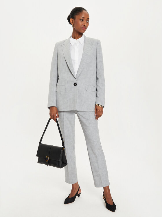 Marella Marella Marynarka Ferrara 2423046031 Szary Regular Fit