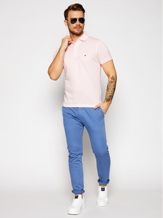 Tommy Hilfiger Tommy Hilfiger Polo 1985 MW0MW17771 Ružičasta Slim Fit