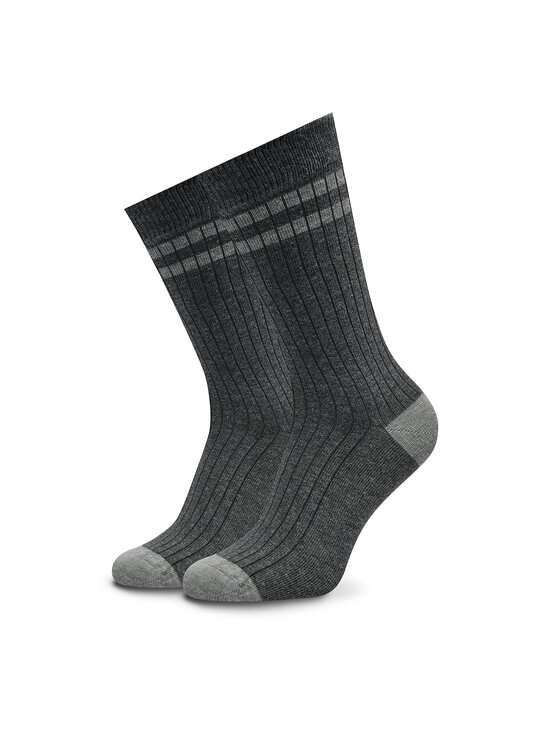 Pepe Jeans Pepe Jeans Комплект 3 чифта дълги чорапи мъжки PMU30057 Сив