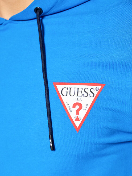 Guess Guess Bluză M1RQ52 K6ZS1 Albastru Slim Fit