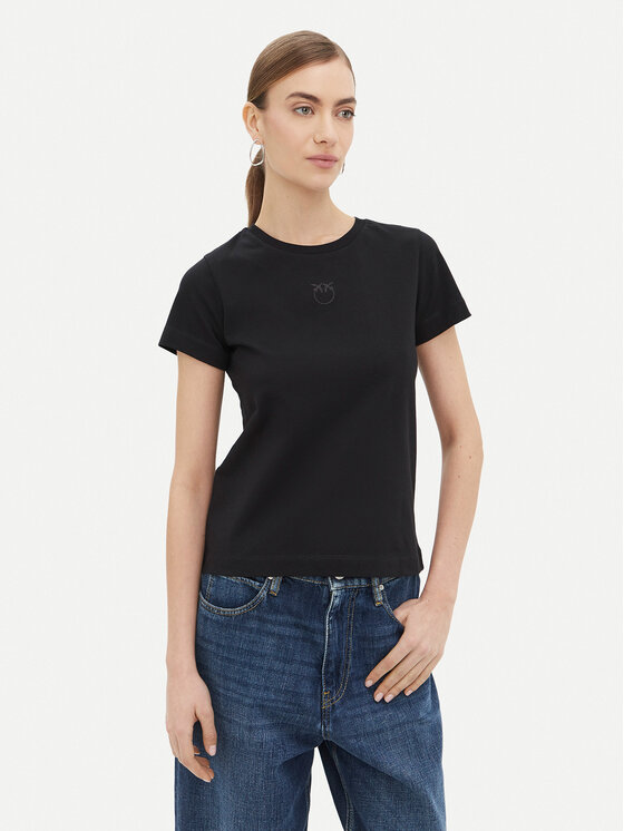 PINKO PINKO T-Shirt Bussolotto 100355 Černá Regular Fit