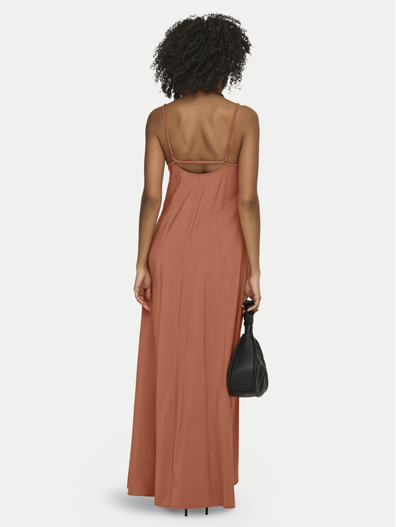 ONLY ONLY Sommerkleid Madeli 15371094 Orange Regular Fit